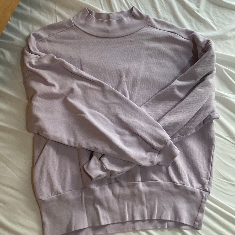 LNA mock neck sweatshirt Lavender, Size Small